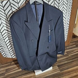 Ralph Lauren Classic 6-Button Suit Jacket, Mens 41R 100% Wool, Navy Blue NWT